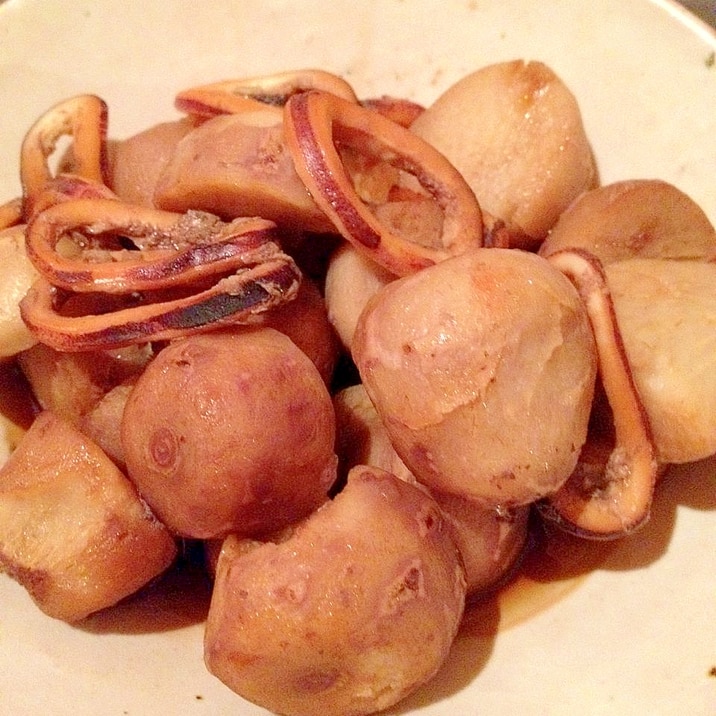 里芋とイカの煮物　圧力鍋レシピ